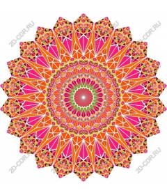  Bright geometric mandala
