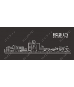  The skyline of the city of Tucson
