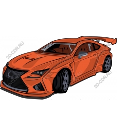  Динамичный оранжевый спортивный автомобиль