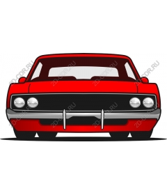  Classic red muscle car
