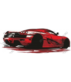  Динамичный красный спортивный автомобиль
