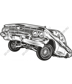  Винтажный автомобиль Lowrider