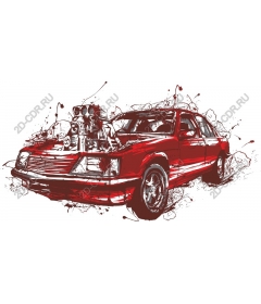 Vintage muscle car