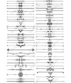Набор декоративных бордюров и разделителей