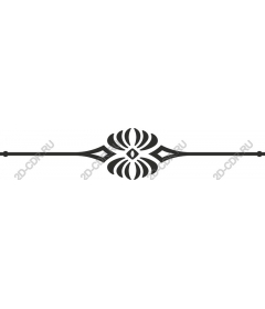  Elegant black decorative divider