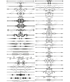 Элегантный набор декоративных разделителей