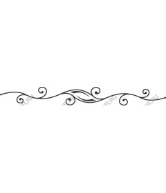  Elegant decorative curl