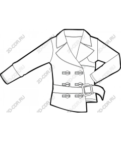  Elegant double-breasted coat