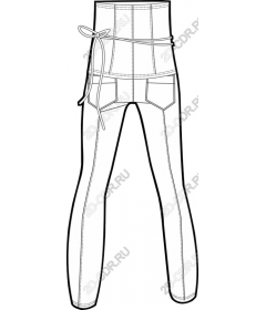  Figure fitted chef pants