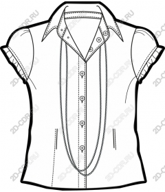  Chic blouse short sleeve