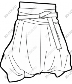 Trendy skirt with belt