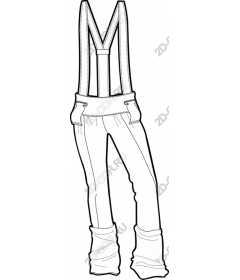 Stylish suspenders and pants