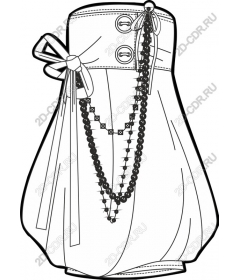  Elegant strapless dress