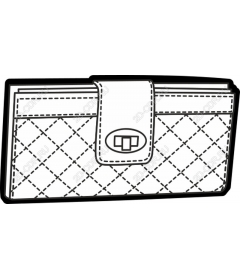  Chic quilted wallet