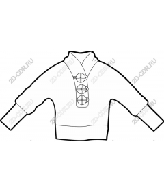  Stylish pullover with hood