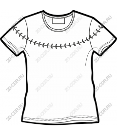  T-shirt with baseball stitch