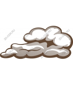  A stylized cloud