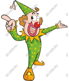  Colorful clown