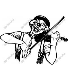  Fancy clown violinist