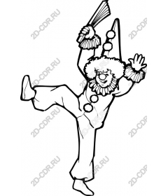 Playful clown