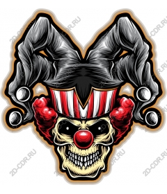  Creepy clown skull