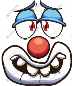  Fancy clown face