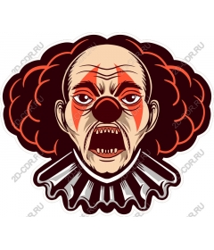  Horrifying clown face