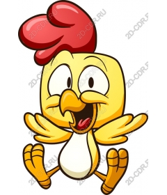  Bright animated chicken