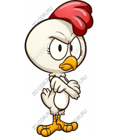 Cheeky cartoon chicken