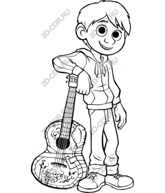  Funny boy with guitar