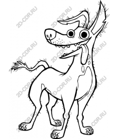  Playful cartoon dog