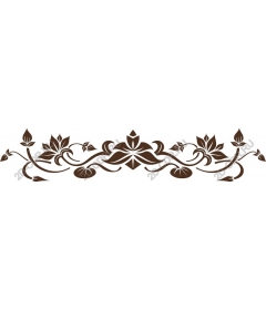  Elegant floral border
