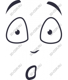  Surprised expression