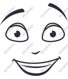 Cheerful smiling face