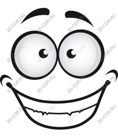 Funny cartoon face