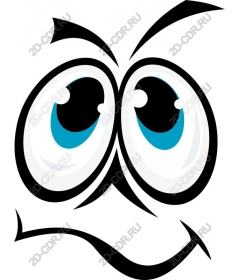 Expressive cartoon eyes