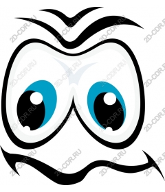 Expressive cartoon face