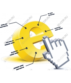  Digital cursor of e-Commerce in the form of a hand