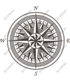  Замысловатая роза ветров