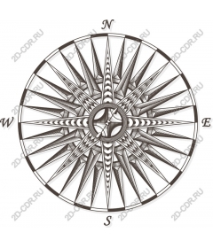  Винтажная роза ветров