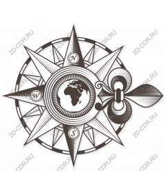 Vintage nautical compass