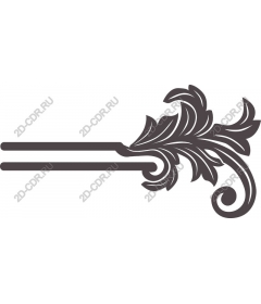  Elegant floral ornament