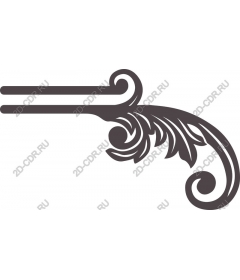  Elegant vintage scroll of leaves