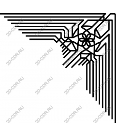  Elegant geometric floral pattern