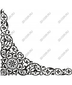  Corner floral ornament