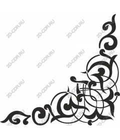  Elegant twisted corner ornament