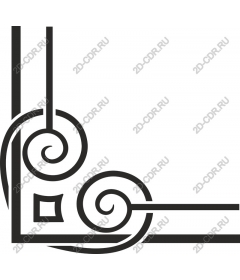  Elegant corner ornament