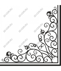 Elegant corner ornament