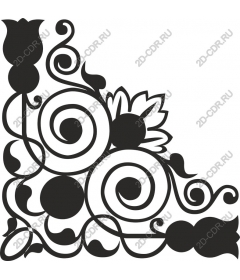  Delicate floral swirl