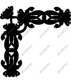 Exquisite decorative corner frame